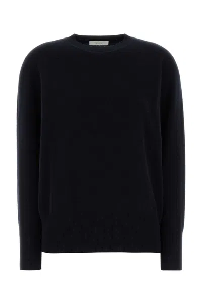 The Row Midnight Blue Cashmere Oversize Leilani Sweater