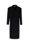The Row Double Breasted Velasco Coat In Navy