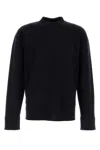 The Row Midnight Blue Stretch Cashmere Blend Hermann Sweater In Black