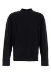 The Row Midnight Blue Stretch Cashmere Blend Hermann Sweater In Black