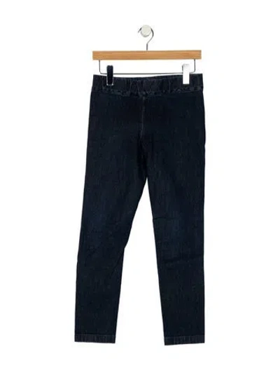 Pre-owned The Row Mid-rise Skinny Leg Jeans In Blue