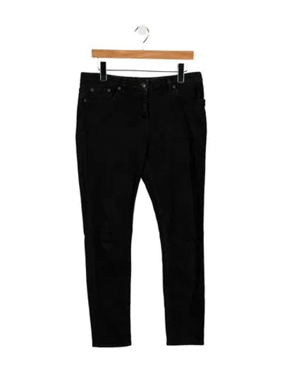 Pre-owned The Row Mid-rise Straight Leg Jeans In Black