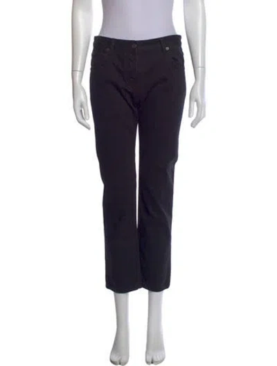 Pre-owned The Row Mid-rise Straight Leg Jeans In Black