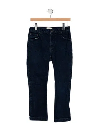 Pre-owned The Row Mid-rise Straight Leg Jeans In Blue