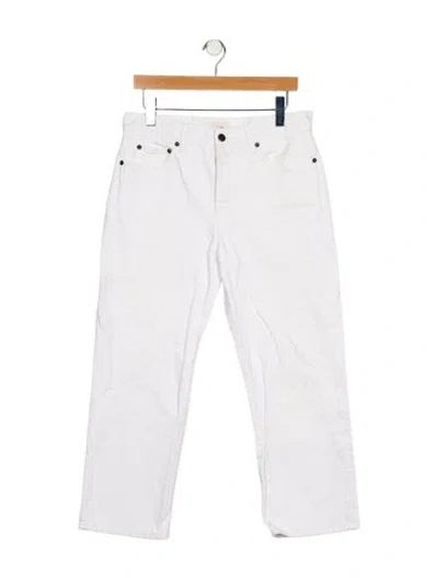 Pre-owned The Row Mid-rise Straight Leg Jeans In Blue