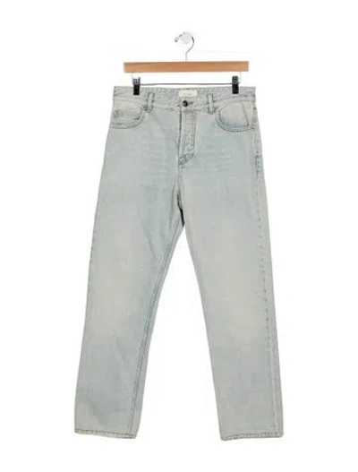 Pre-owned The Row Mid-rise Straight Leg Jeans In Blue