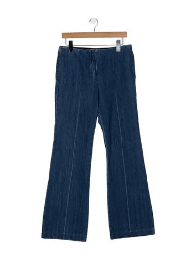 Pre-owned The Row Mid-rise Straight Leg Jeans In Blue