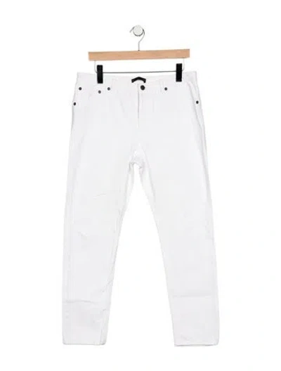 Pre-owned The Row Mid-rise Straight Leg Jeans In Blue