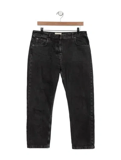 Pre-owned The Row Mid-rise Straight Leg Jeans In Gray