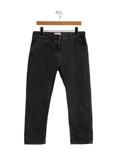 Pre-owned The Row Mid-rise Straight Leg Jeans In Gray