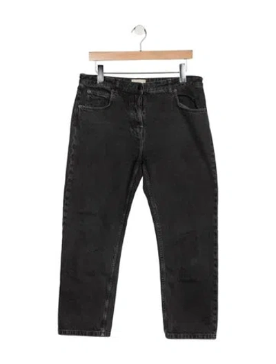 Pre-owned The Row Mid-rise Straight Leg Jeans In Gray
