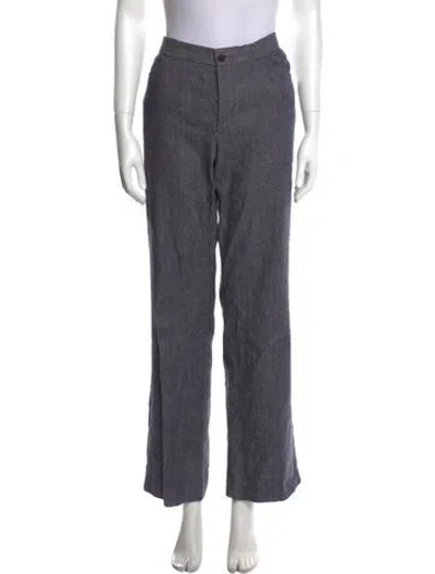 Pre-owned The Row Mid-rise Wide Leg Jeans In Blue