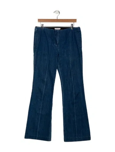 Pre-owned The Row Mid-rise Wide Leg Jeans In Blue