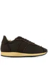 The Row Brown Canvas And Fabric Mika Sneakers In Brown