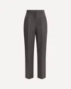 The Row Mikkela High-rise Wool And Mohair Pants In Brown