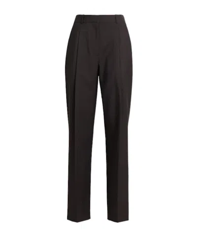 The Row Mikkela Wool Blend Pants In Black
