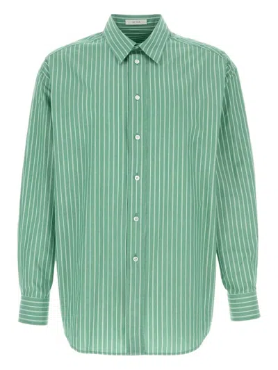 THE ROW THE ROW MILLER STRIPED COTTON SHIRT