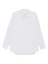 The Row Miller Striped Long-sleeve Shirt In White