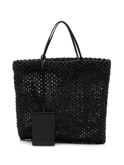 The Row Mini Barn Tote Bag In Schwarz