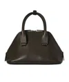 The Row Womens Koala Grey Pld Devon Mini Leather Bag In Black