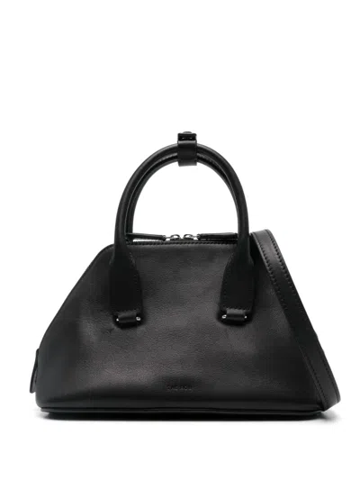 The Row Mini Devon Tote Bag In Black