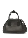 The Row Mini Devon Saddle Leather Bag In Grey