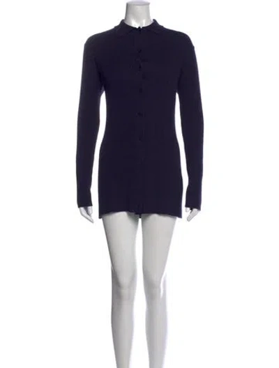 Pre-owned The Row Mini Dress In Blue