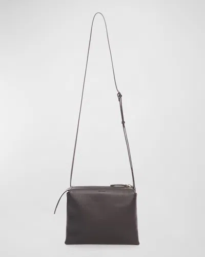 The Row Mini Nu Twin Bag In Smooth Calfskin In Black