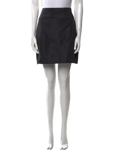 Pre-owned The Row Mini Skirt In Black