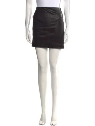 Pre-owned The Row Mini Skirt In Black
