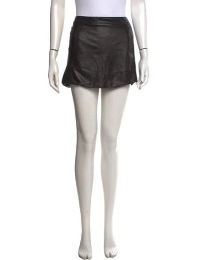 Pre-owned The Row Mini Skirt In Black