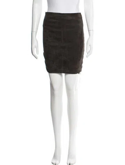 Pre-owned The Row Mini Skirt In Green