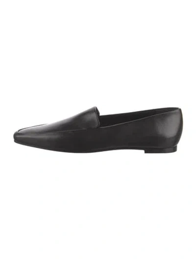 Pre-owned The Row Minimal Leather Loafers In Black