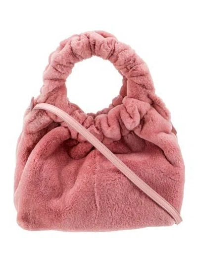 Pre-owned The Row Mink Top Handle Bag In Pink
