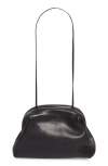 The Row Mira Clutch Bag In Saddle Leather