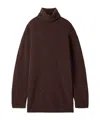 The Row Mirai Cashmere Turtleneck Sweater In Burgundy