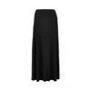 The Row Asymmetric High Waist Maxi Skirt In Black