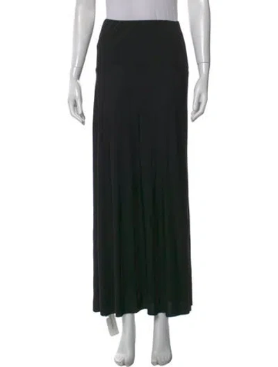 Pre-owned The Row Mirla Long Skirt In Black