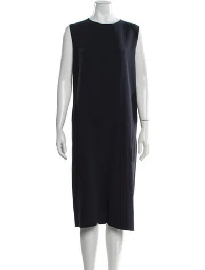 Pre-owned The Row Mirna Midi Length Dress In Blue