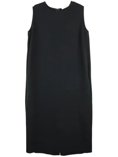 The Row Mirna Round-neck Dress In Black