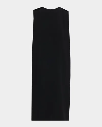 The Row Mirna Sleeveless Midi Dress With Pockets In Black