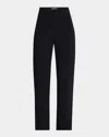The Row Miros Straight Pants In Black