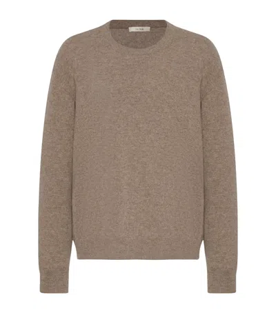 The Row Misael Cashmere Sweater In Brown