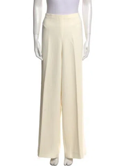 Pre-owned The Row Mist Cady Wide Leg Pants In Neutral