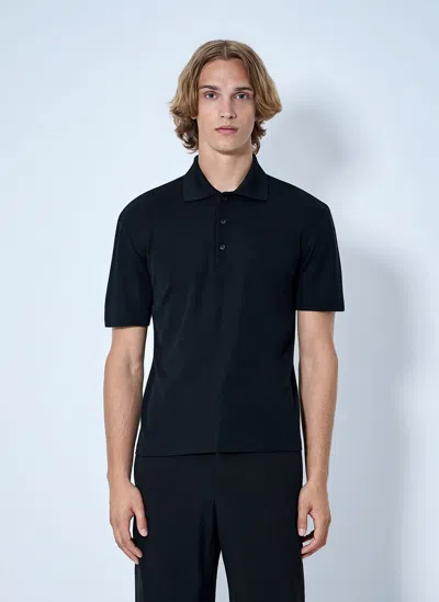 The Row Mistral Polo Shirt In Black