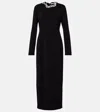 The Row Mitsuko Crystal Long-sleeve Maxi Dress