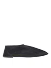 The Row Sock Flat Mesh Ballerina Shoes In Black