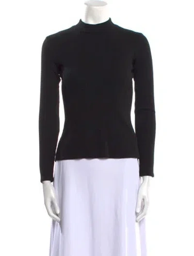 Pre-owned The Row Mock Neck Sweater In Black