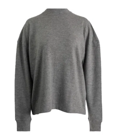 The Row Mock-neck Sweater In Gray