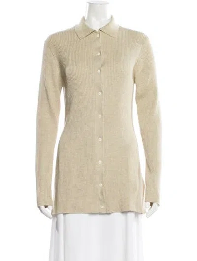 Pre-owned The Row Mock Neck Sweater In Neutral